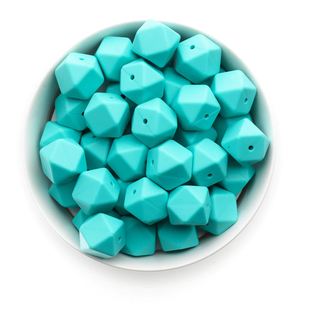 Hexagon 17mm - Turquoise - 1