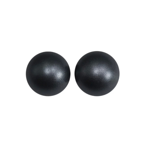 Spacers - 14-15mm Metallic Silicone Hexagon Round Beads