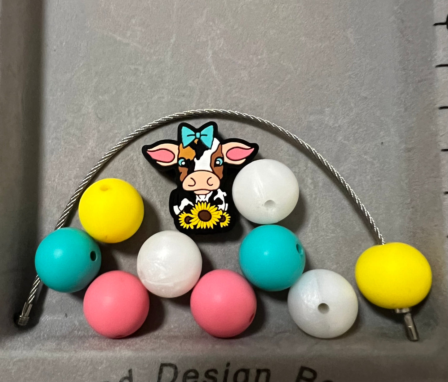 Cup Charm Kit - Baby Cow - BLUE