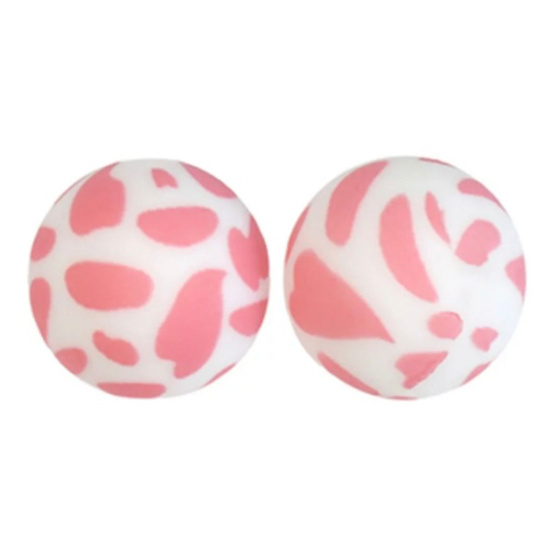 Printed 19mm - Pink Cow - 114
