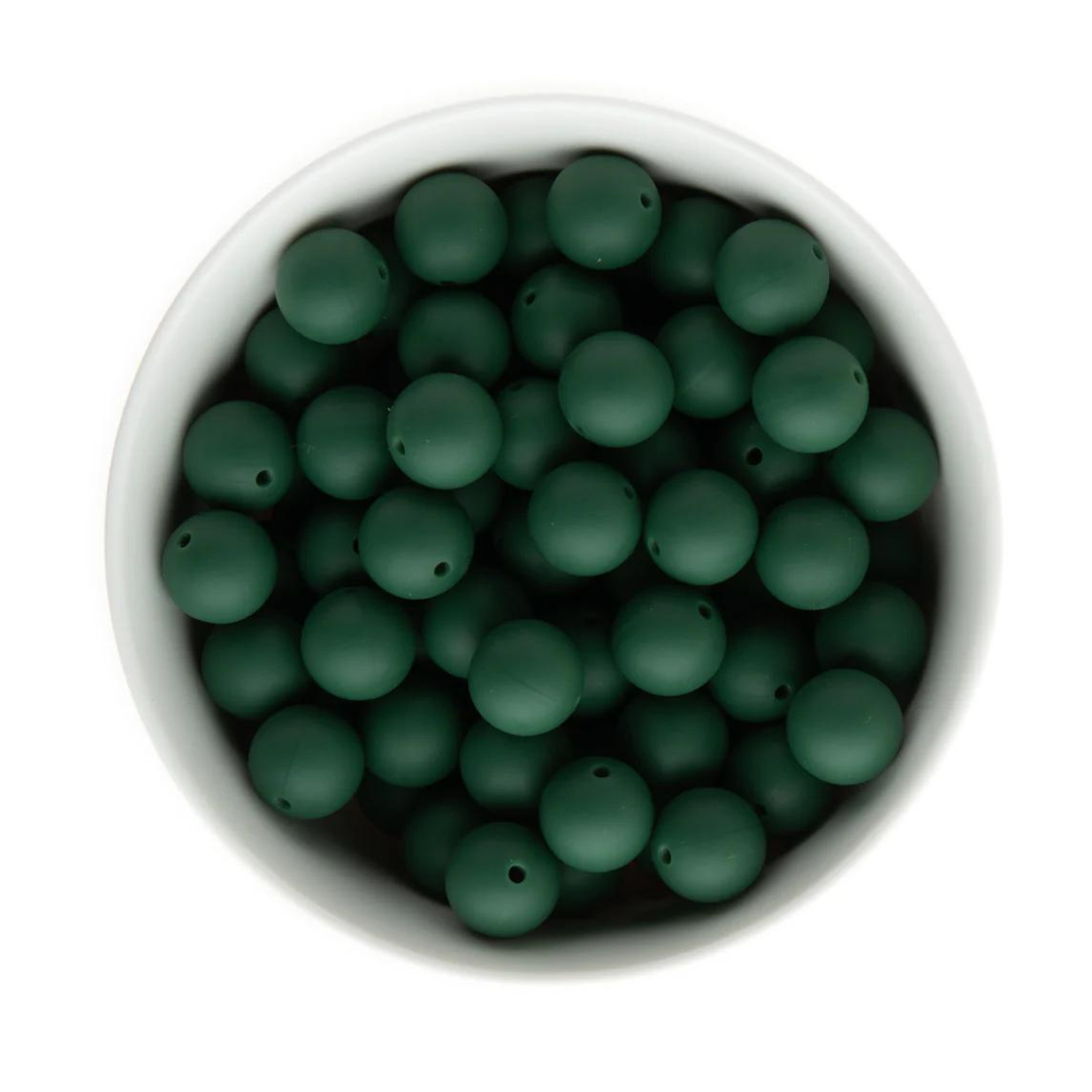 Round 15mm - Forest Green - 100