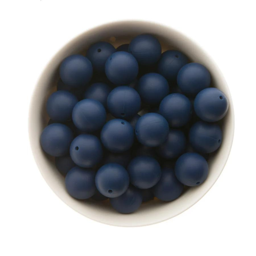 Round 19mm - Navy Peony - 50