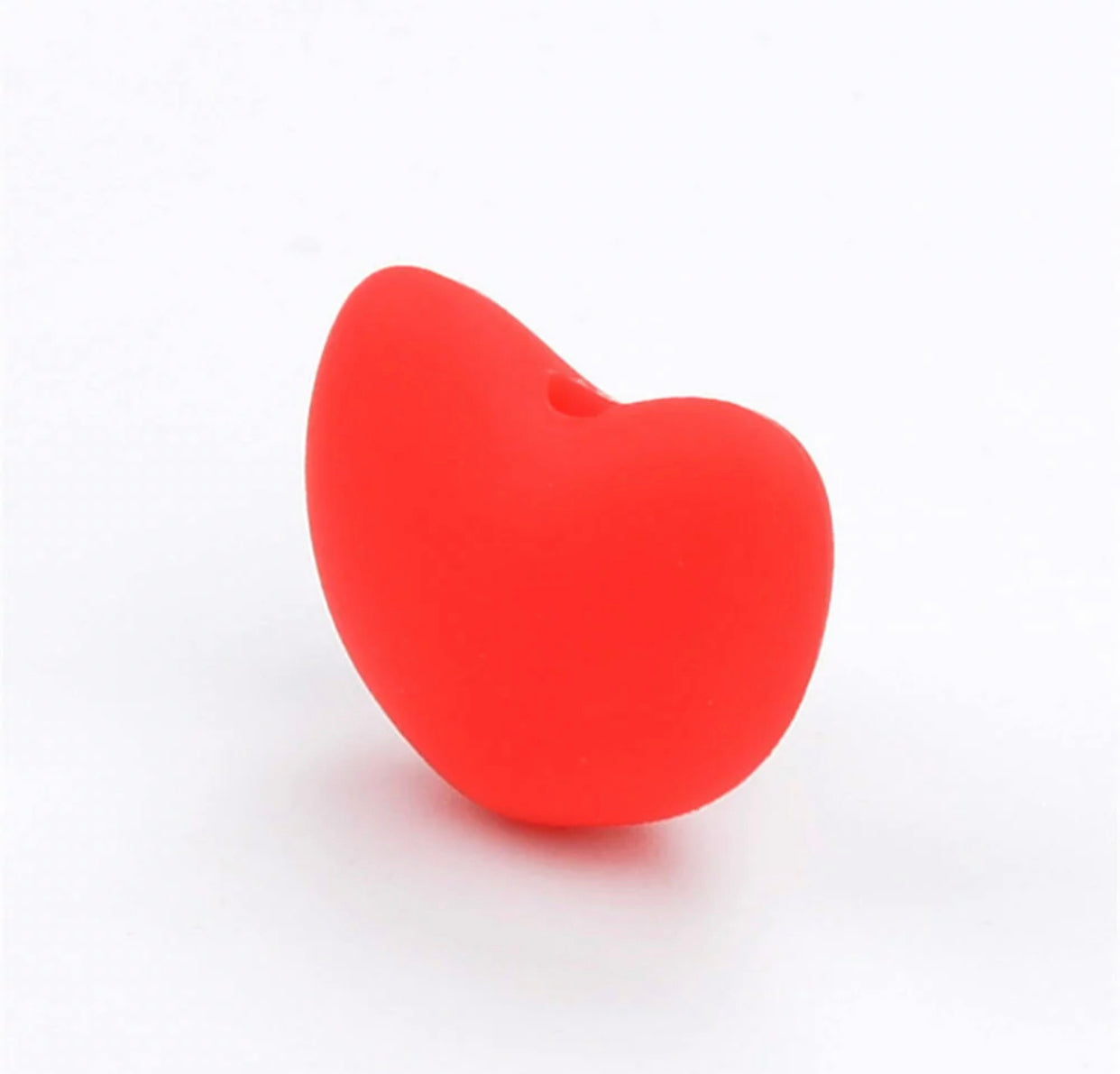 Spacers - Heart Silicone Beads