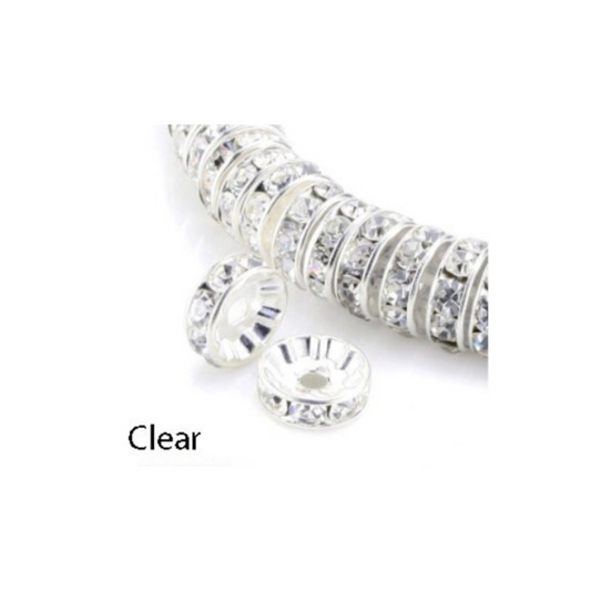 Spacers - 12mm Crystal Rhinestones