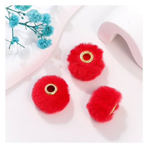 Spacers - 20mm Fuzzy Large Hole Spacer Bead