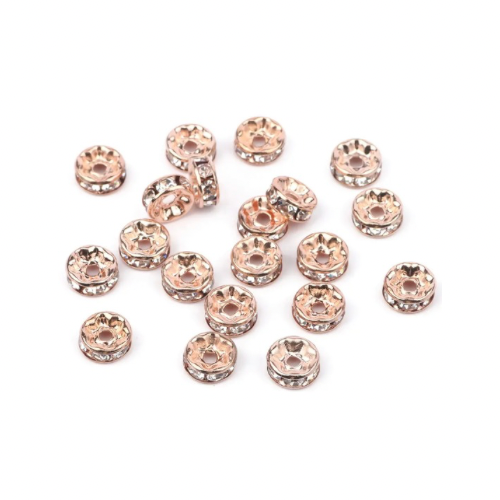 Spacers - 10mm Crystal Rhinestones