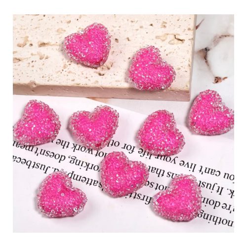 Spacers - Sugarbead Heart Acrylic Beads