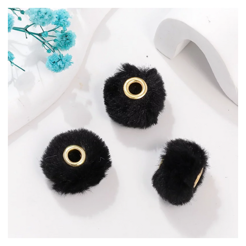 Spacers - 20mm Fuzzy Large Hole Spacer Bead