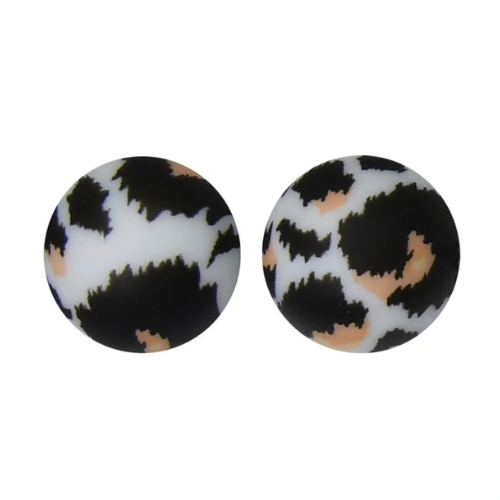 Printed 15mm - Black/Pink Leopard - 432