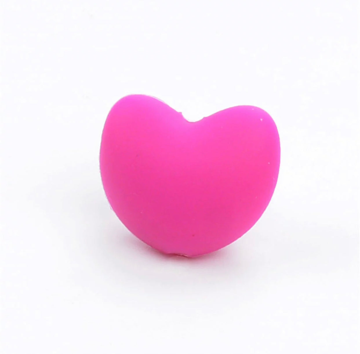 Spacers - Heart Silicone Beads