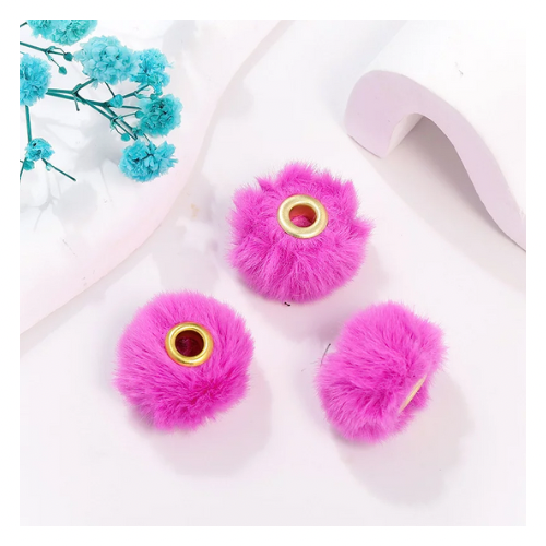 Spacers - 20mm Fuzzy Large Hole Spacer Bead