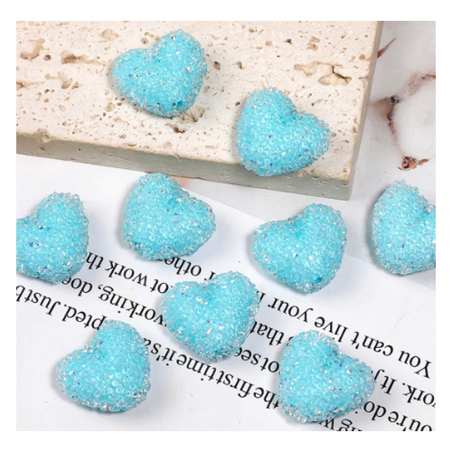 Spacers - Sugarbead Heart Acrylic Beads