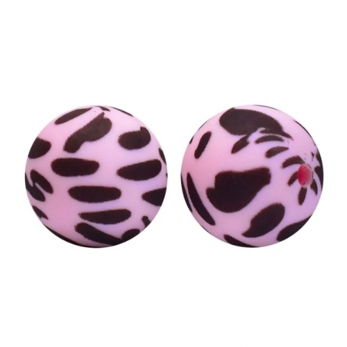 Printed 15mm - Pink/Black Cow - 131