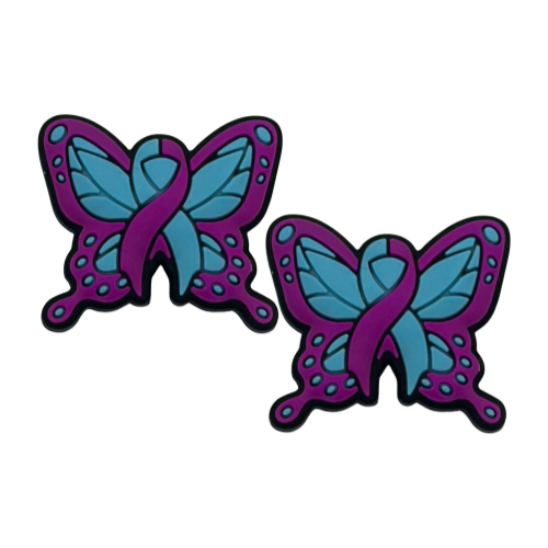 Focal - Cancer Awareness Purple/Blue Butterfly