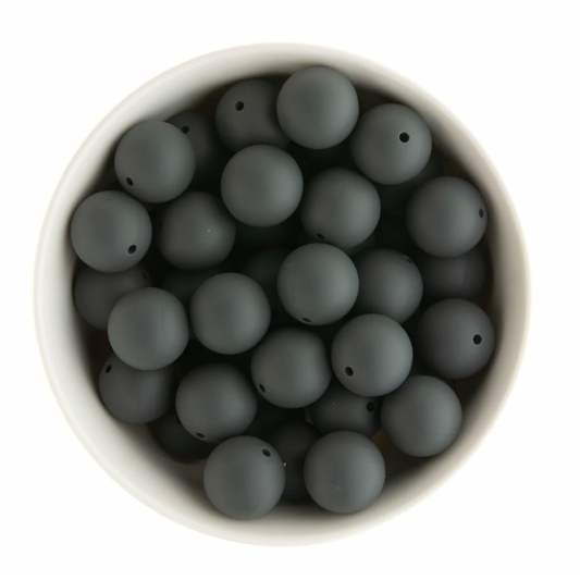 Round 19mm - Charcoal Grey - 10