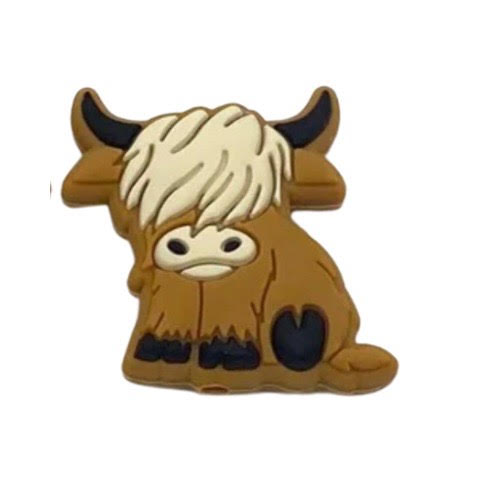 Focal - Highland Cow Sitting - Brown