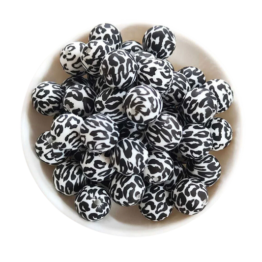 Printed 19mm - White Leopard - 3