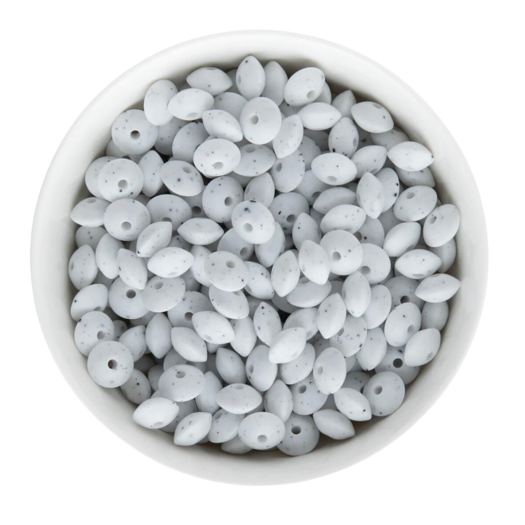 Lentil 12mm - Speckled White - 64