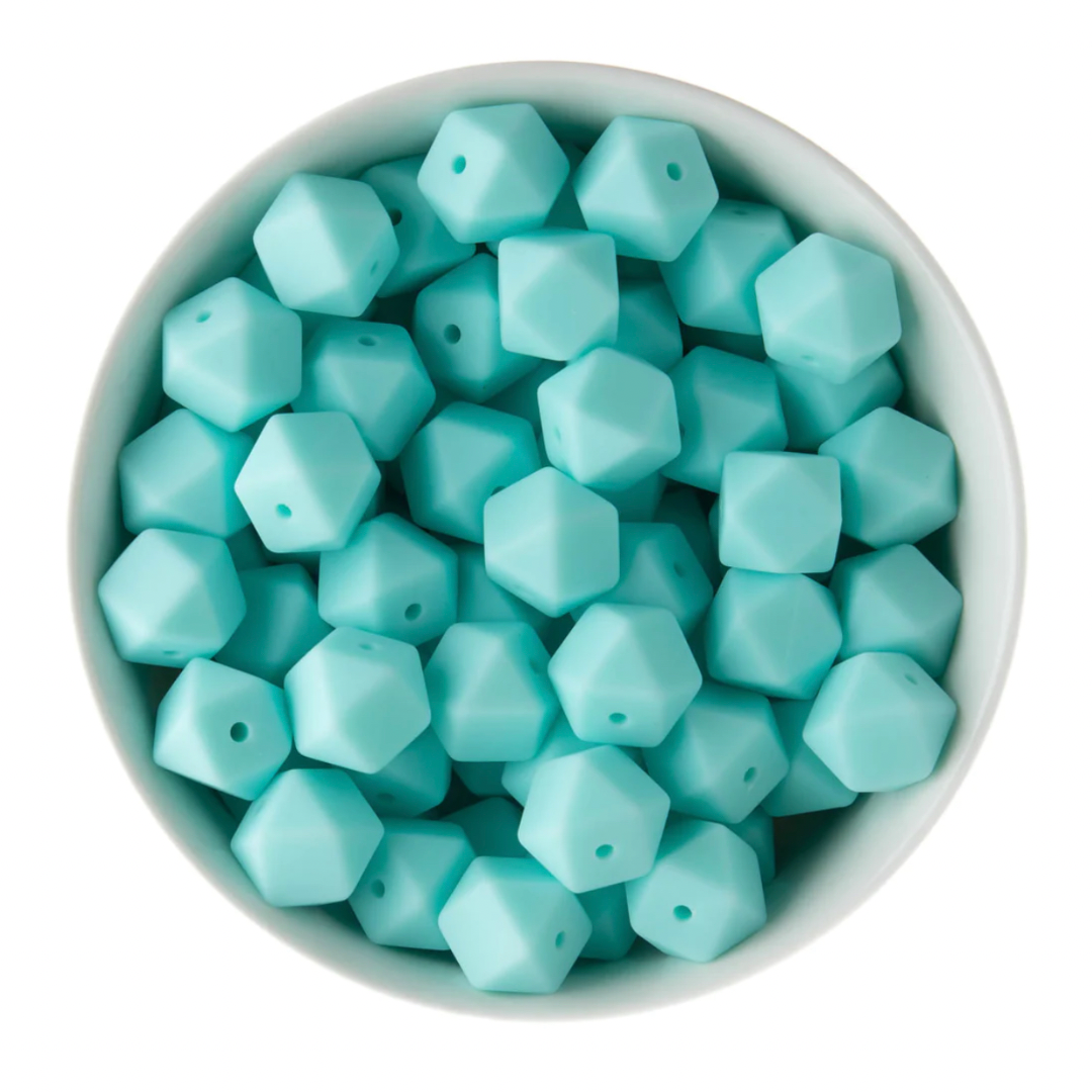 Hexagon 14mm - Robin’s Egg Blue - 82