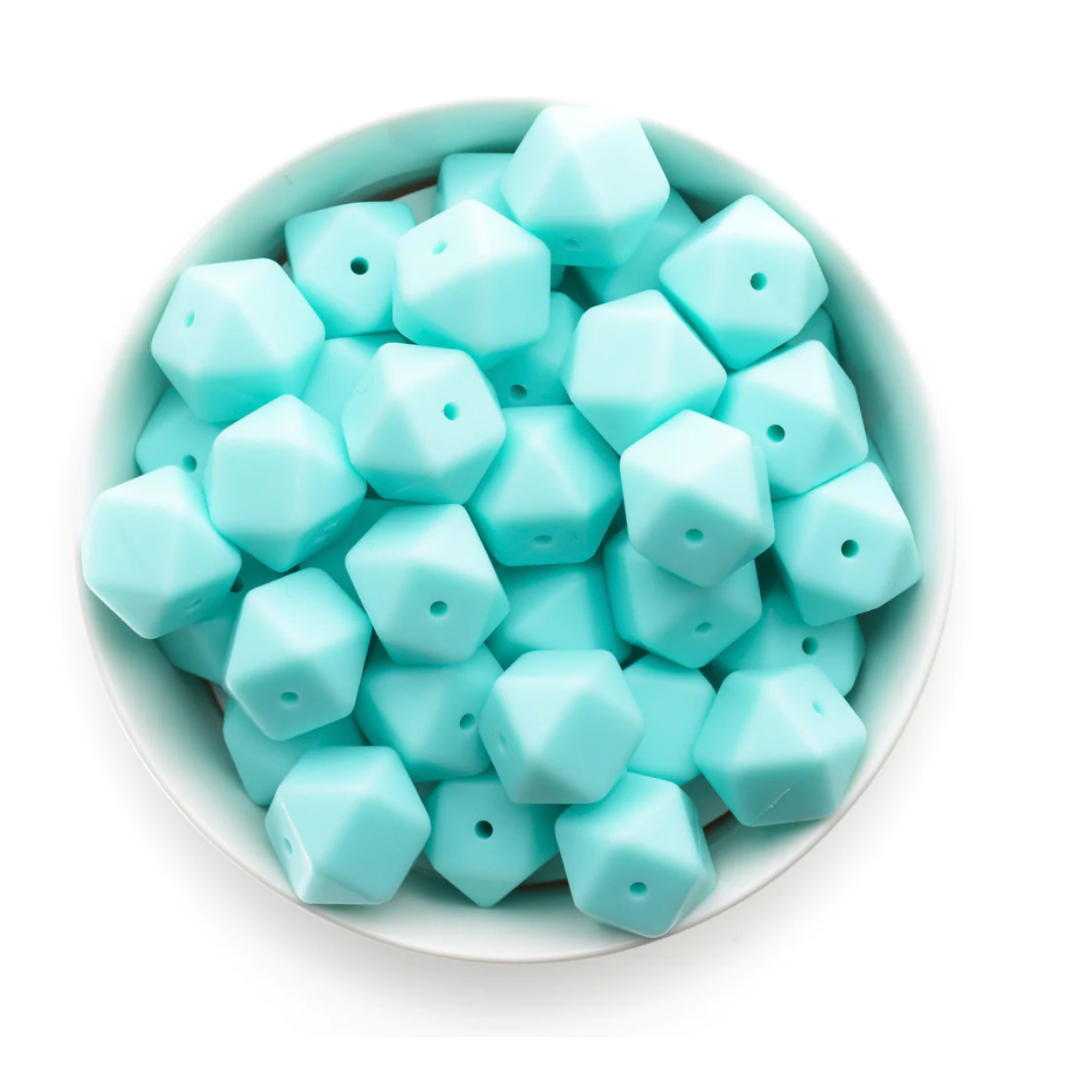 Hexagon 17mm - Robin’s Egg Blue - 82