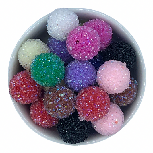 Bubblegum Acrylic Sugar Beads 20mm