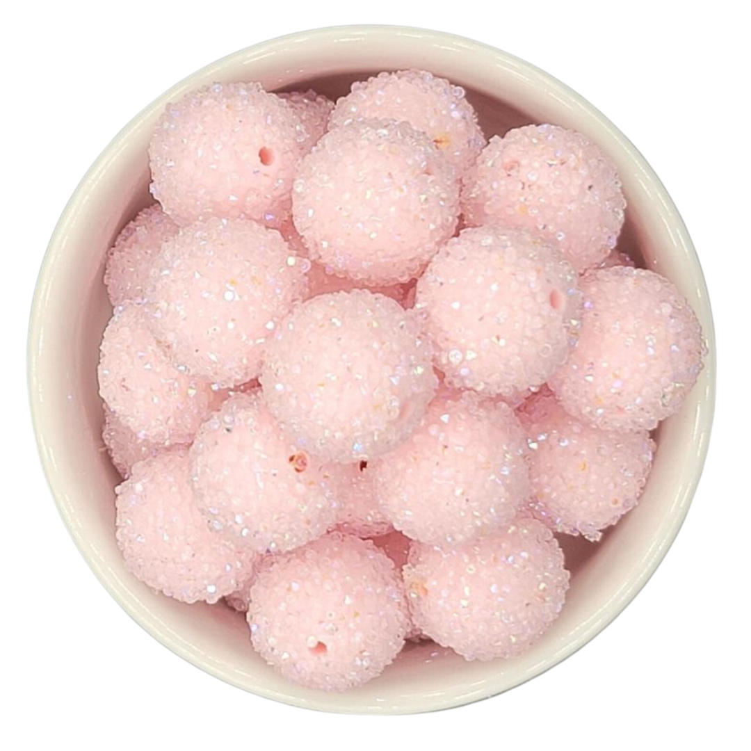 Bubblegum Acrylic Sugar Beads 20mm