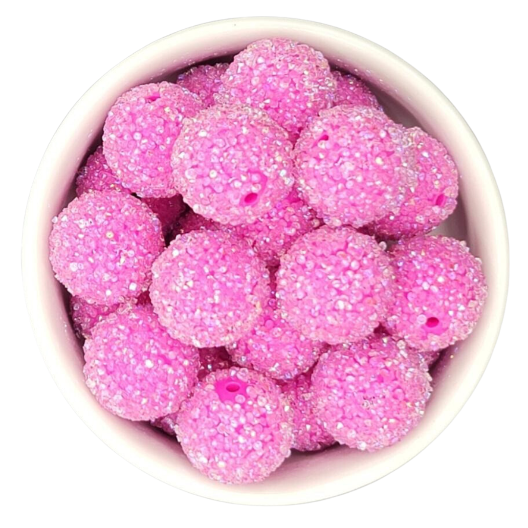 Bubblegum Acrylic Sugar Beads 20mm