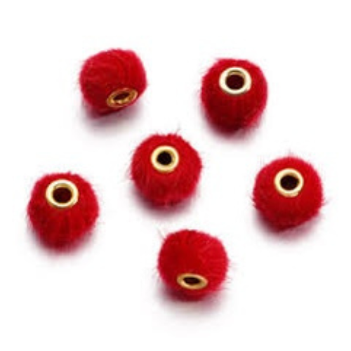 Spacers - 10mm Plush Large Hole Spacer Bead