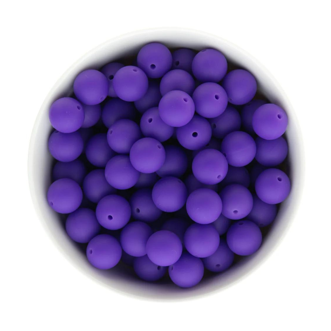 Round 15mm - Perennial Purple - 6