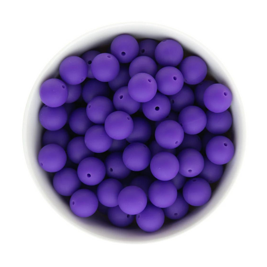 Round 15mm - Perennial Purple - 6