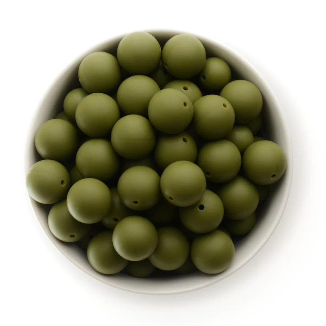 Round 19mm - Olive Green - 19