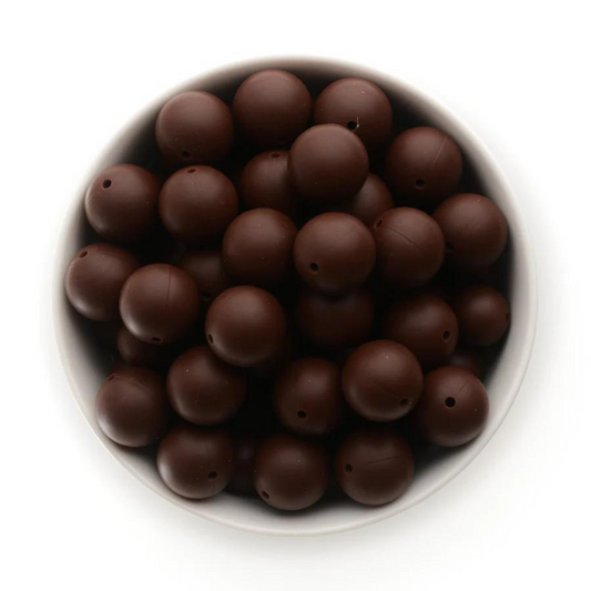 Round 19mm - Chocolate Brown - 22