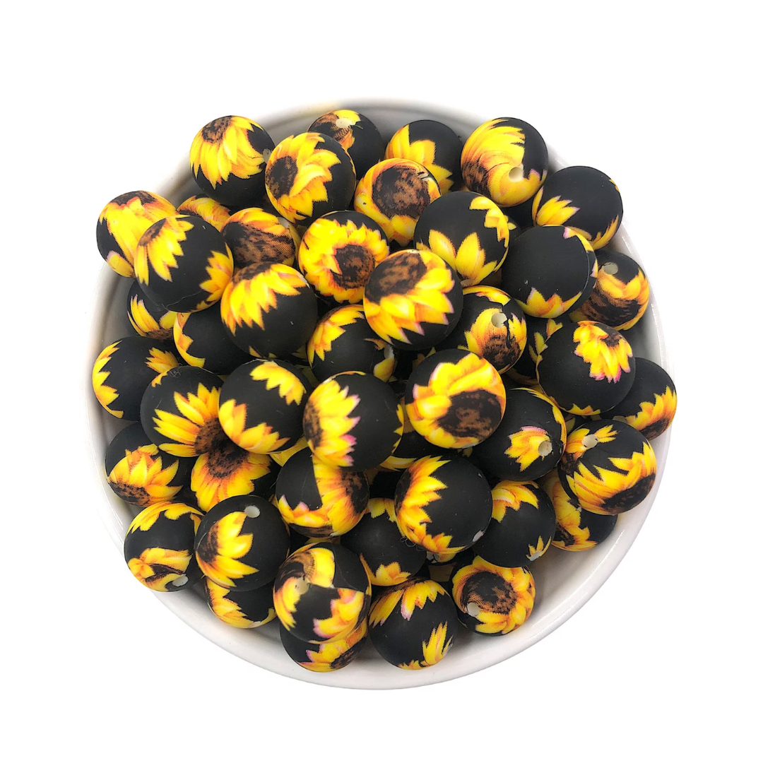 Printed 15mm - Sunflower Yellow - 41